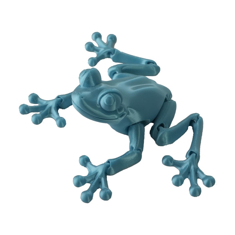 3D Station 3D Printed Frog - Blue - مجسم ثلاثي الأبعاد - Store 974 | ستور ٩٧٤