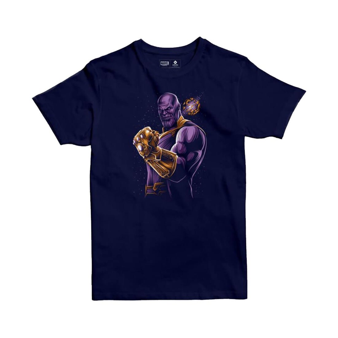 Jobedu Thanos Infinity Gauntlet Men's T-shirt - M - Navy Blue - تي-شيرت - Store 974 | ستور ٩٧٤