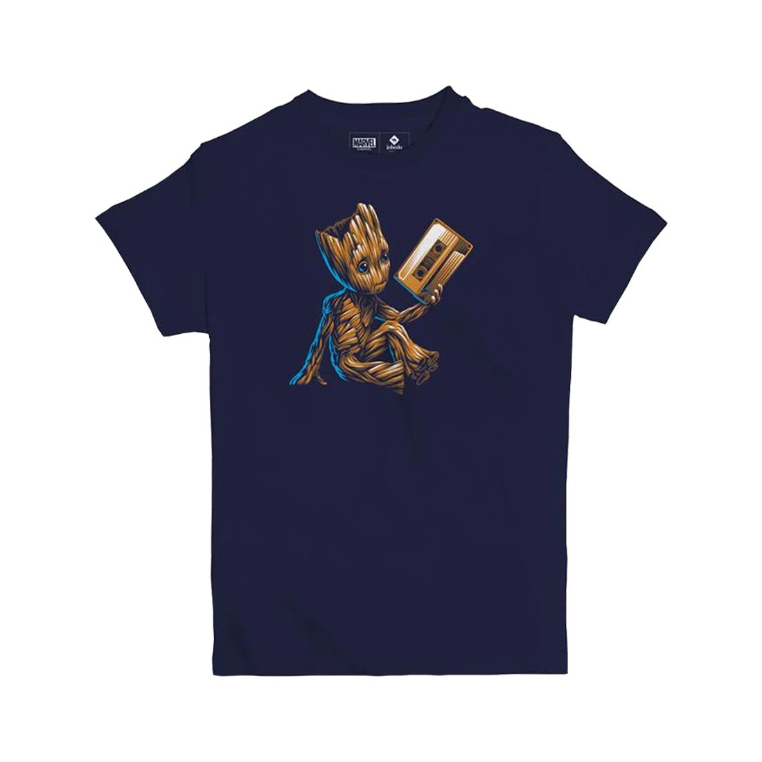 Jobedu Baby Groot Mixtape Men's T-shirt - M - Navy Blue - تي-شيرت - Store 974 | ستور ٩٧٤