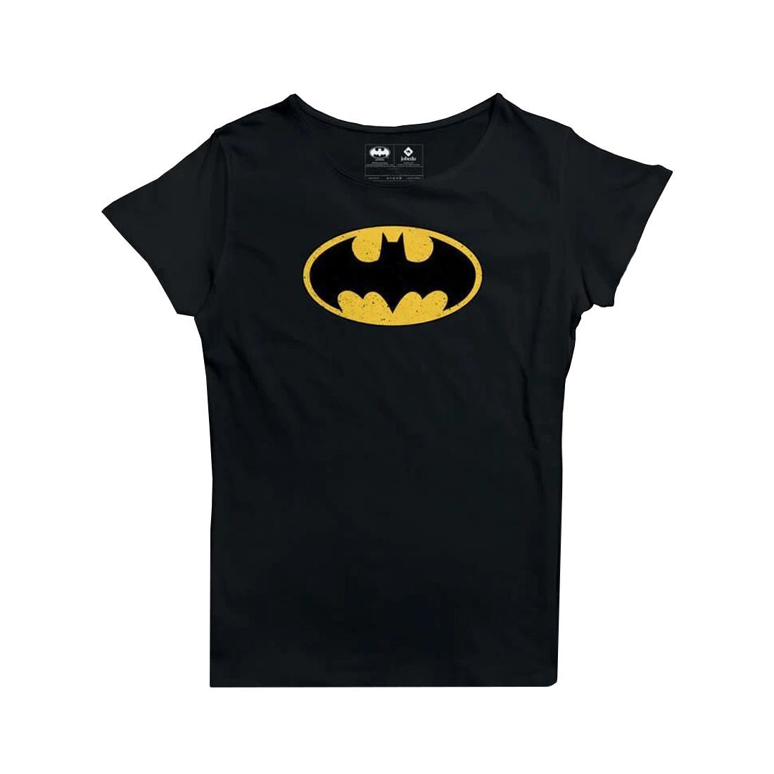 Jobedu Batman Logo Women's T-shirt - Black - تي-شيرت - Store 974 | ستور ٩٧٤