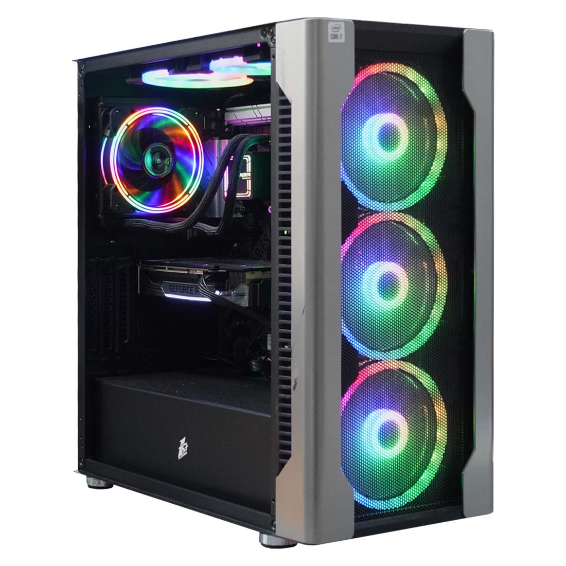 (Pre-Owned) Gaming PC Intel Core i7-10700 w/ PNY GeForce RTX 2060 SUPER & 1STPLAYER DX - كمبيوتر مستعمل - Store 974 | ستور ٩٧٤