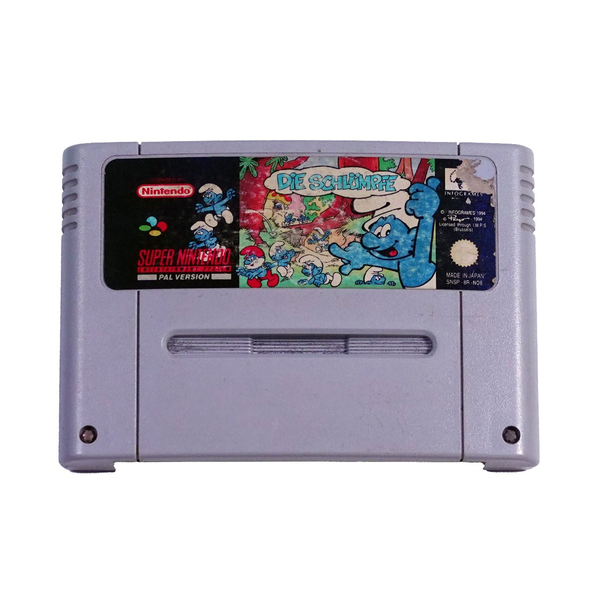 (Pre-Owned) The Smurfs (German) - SNES Game - ريترو - Store 974 | ستور ٩٧٤