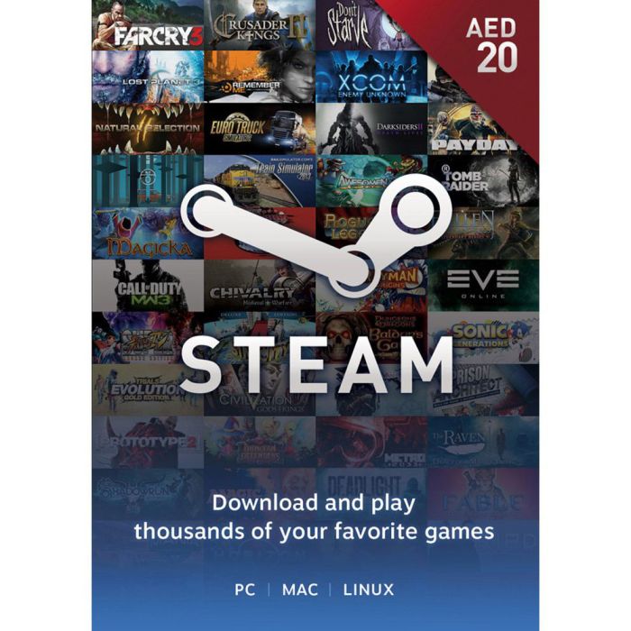 Steam Wallets UAE 20 Steam Wallets UAE 20