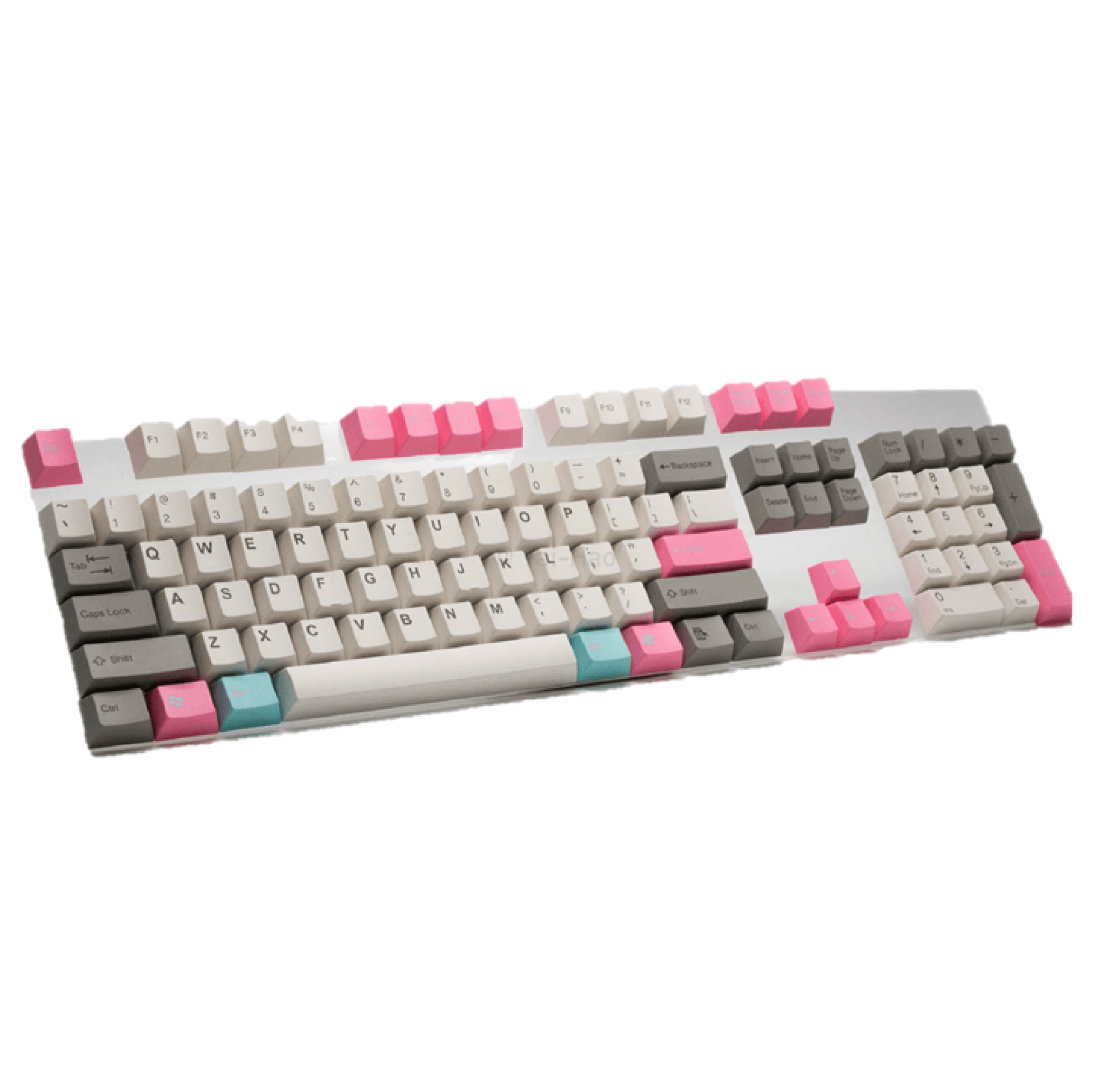 Tai-Hao 104 Keys-Double Shot Keycap + 1 Keys Puller - Blue+Grey+Pink - Store 974 | ستور ٩٧٤