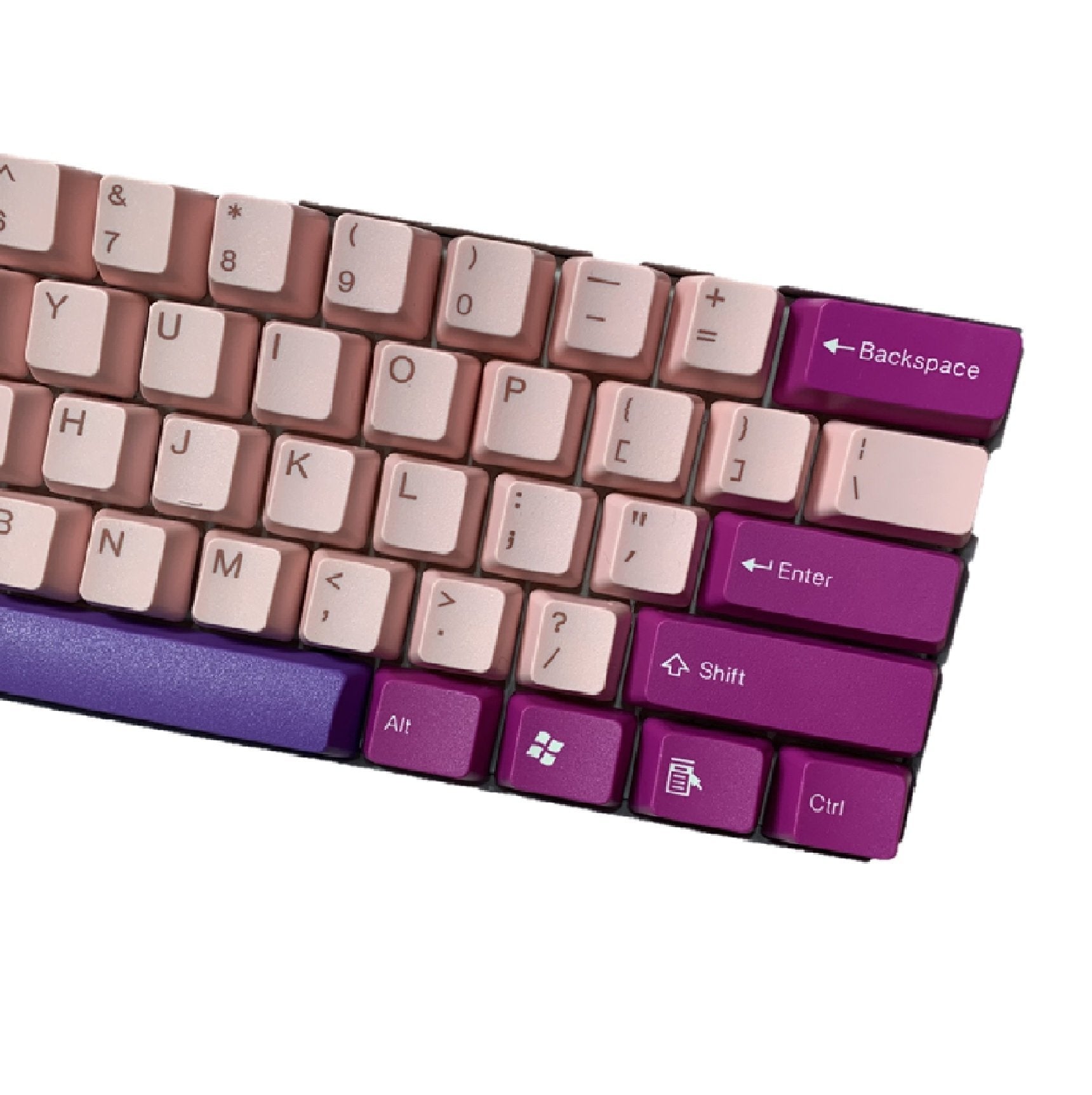 Tai-Hao 104 Keys-Double Shot Keycap + 1 Keys Puller - Pink/Purple/Mulberry - Store 974 | ستور ٩٧٤