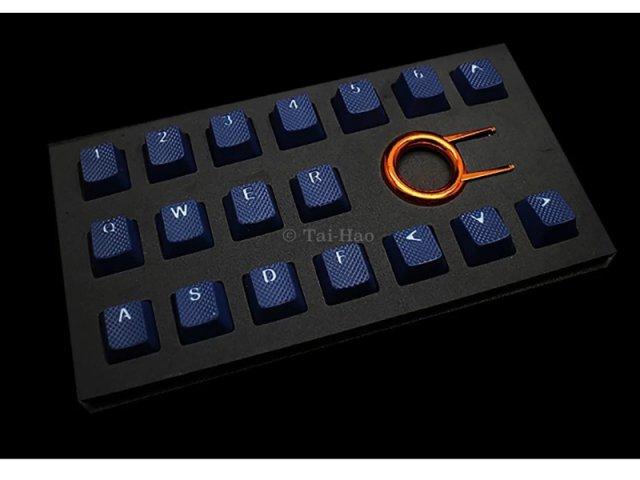 Tai-Hao 18 Key ABS Rubber Keycaps - Dark Blue - Store 974 | ستور ٩٧٤