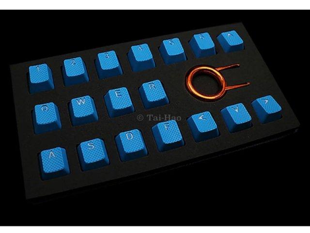 Tai-Hao 18 Key ABS Rubber Keycaps - Sky Blue - Store 974 | ستور ٩٧٤