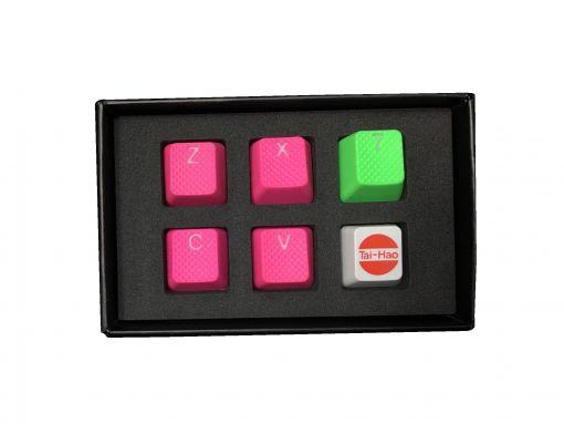Tai-Hao 4+2 Key ABS Keycaps - Neon Pink - Store 974 | ستور ٩٧٤