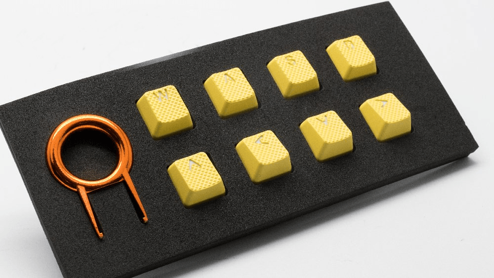 Tai-Hao 8 Key ABS Rubber Keycaps - Yellow - Store 974 | ستور ٩٧٤