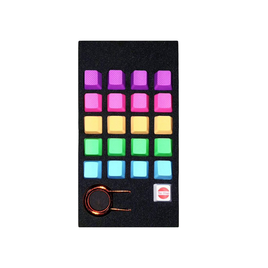 Tai-Hao Abs Double Shot Keycap-20Keys Tpr Rubber Keys Blank - Blue/Green/Pink/Orange/Purple - أكسسوار لوحة مفاتيح - Store 974 | ستور ٩٧٤
