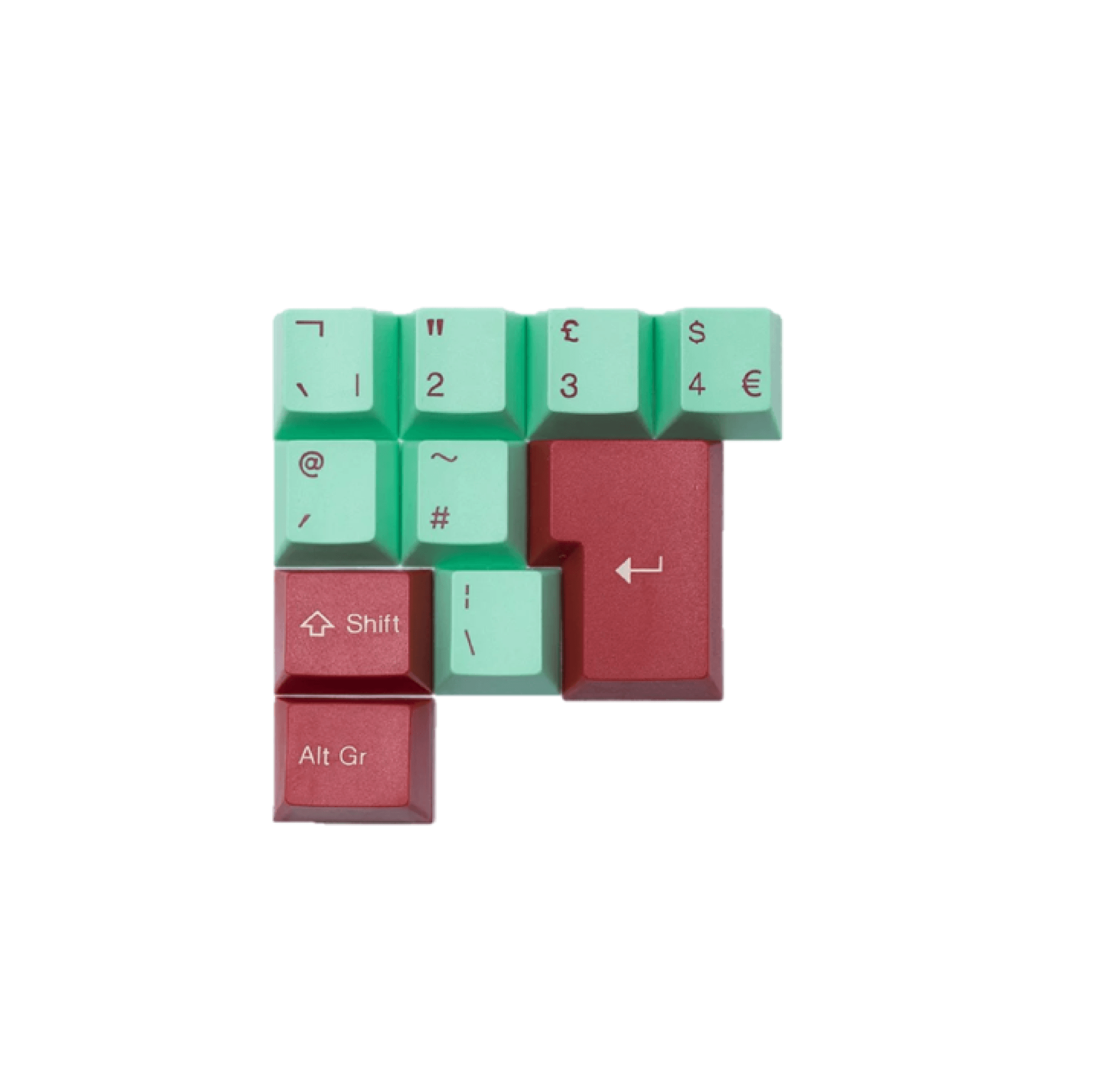 Tai-Hao Abs Keyset-Cubic 10 Uk Add-On - Mint/Red - Store 974 | ستور ٩٧٤