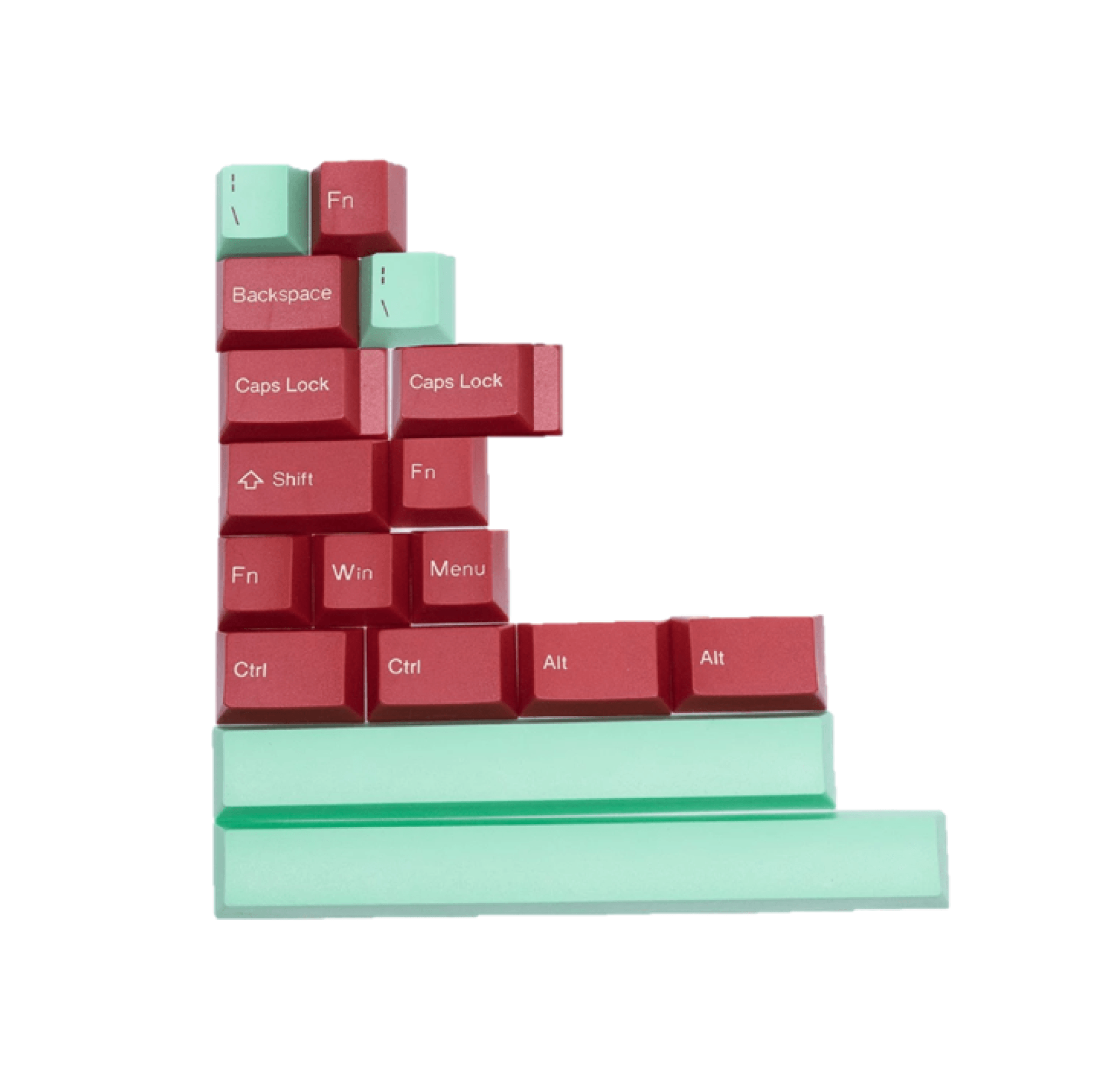 Tai-Hao Abs Keyset-Cubic 17 Add On - Mint/Red - أكسسوار لوحة مفاتيح Tai-Hao Abs Keyset-Cubic 17 Add On - Mint/Red - أكسسوار لوحة مفاتيح