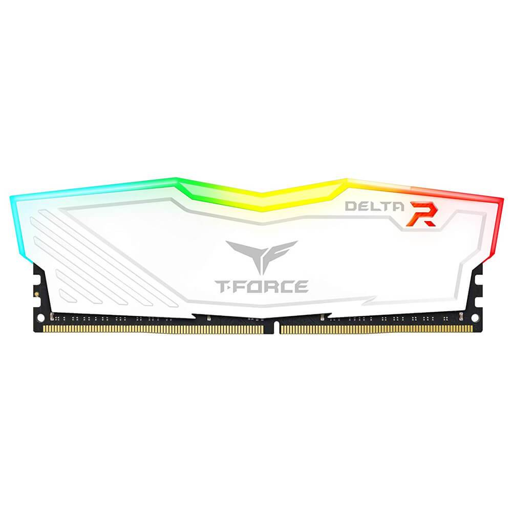 Team Group T-Force Delta R RGB 32GB 3200Mhz - White - Store 974 | ستور ٩٧٤