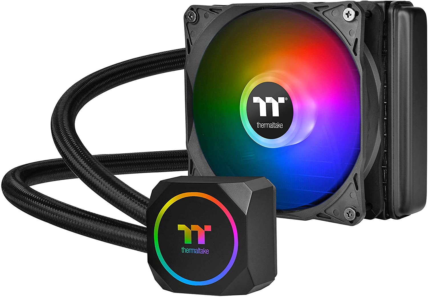 Thermaltake TH120 ARGB Motherboard Sync Edition Intel/AMD All-in-One Liquid Cooling System 120mm - Store 974 | ستور ٩٧٤