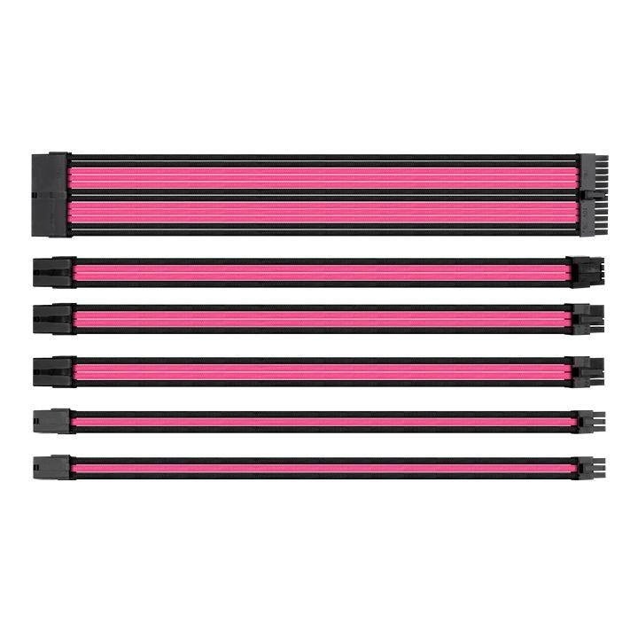extenstions الكابلات الأكمام الحرارية TTMOD - أسود/وردي - كABL extenstions الكابلات الأكمام الحرارية TTMOD - أسود/وردي - كABL