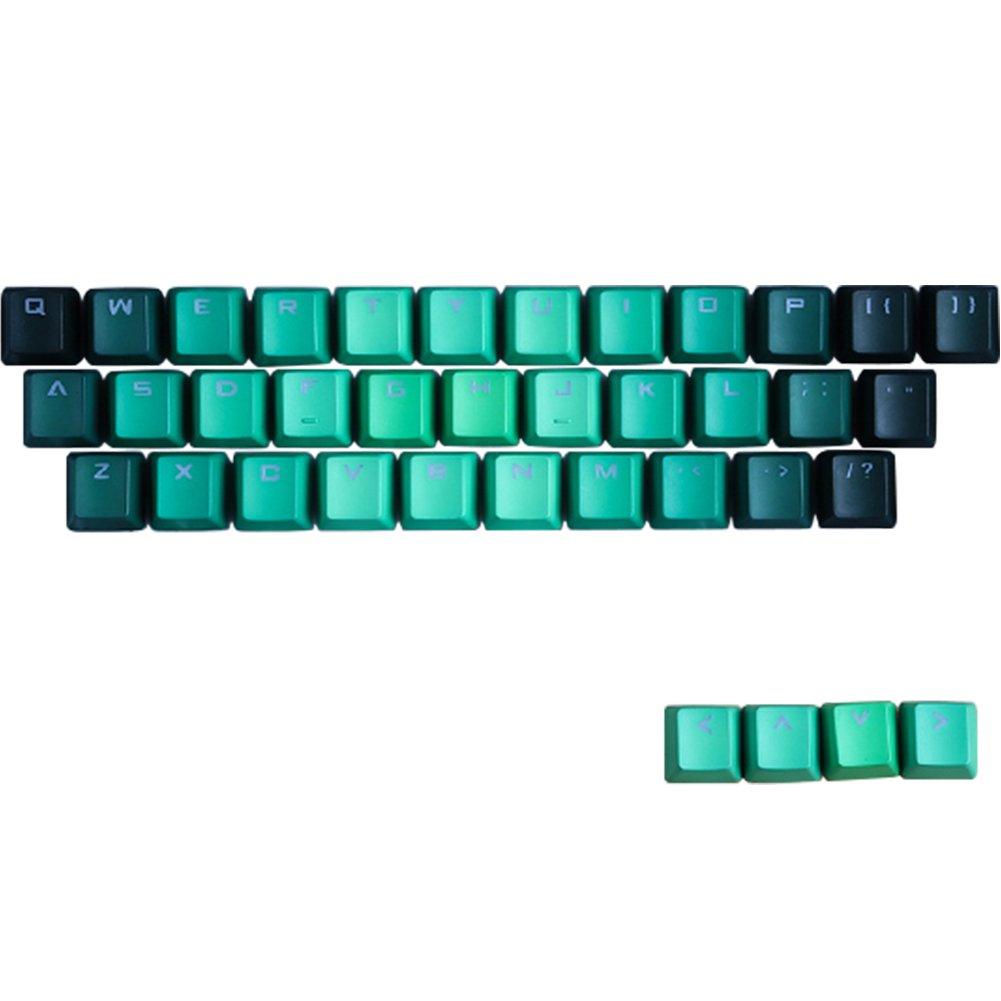 Tinton 37 Key Cherry MX Keycaps - Gradient Green - Store 974 | ستور ٩٧٤