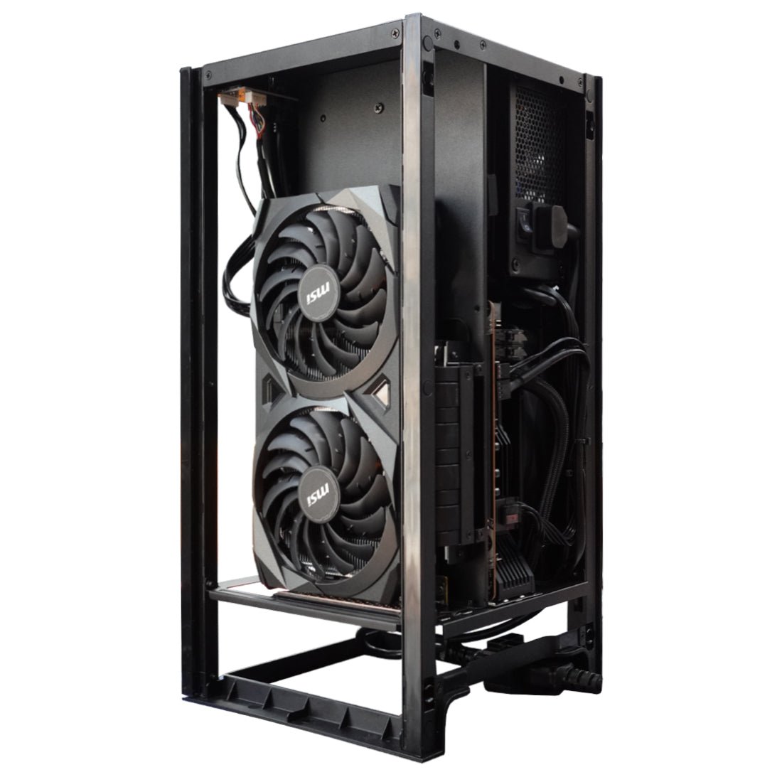 (Pre-Built) Gaming PC Intel Core i5-12600KF w/ MSI RTX 3060Ti VENTUS 2X LHR & NZXT H1 - Black - Store 974 | ستور ٩٧٤