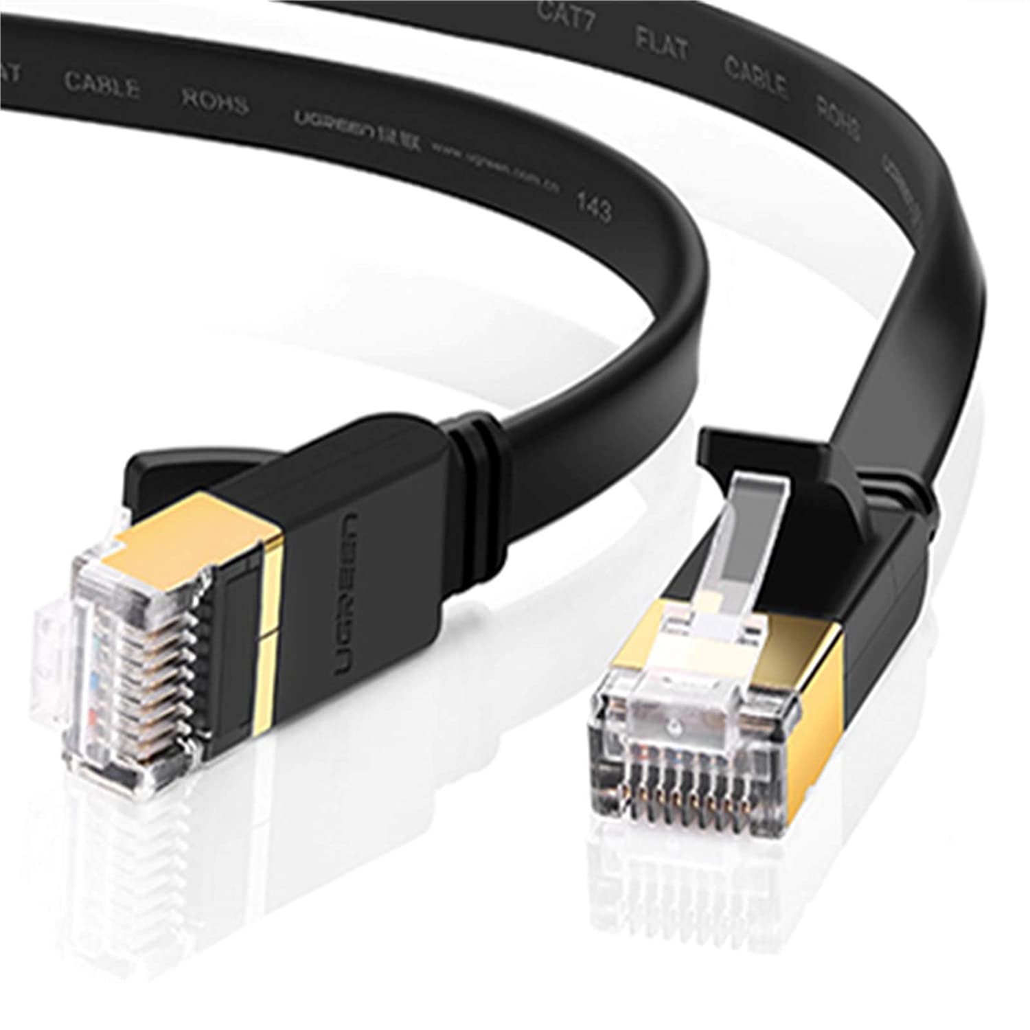 Ugreen 3M Cat 7 STP LAN Cable Design - Black - كabl Ugreen 3M Cat 7 STP LAN Cable Design - Black - كabl
