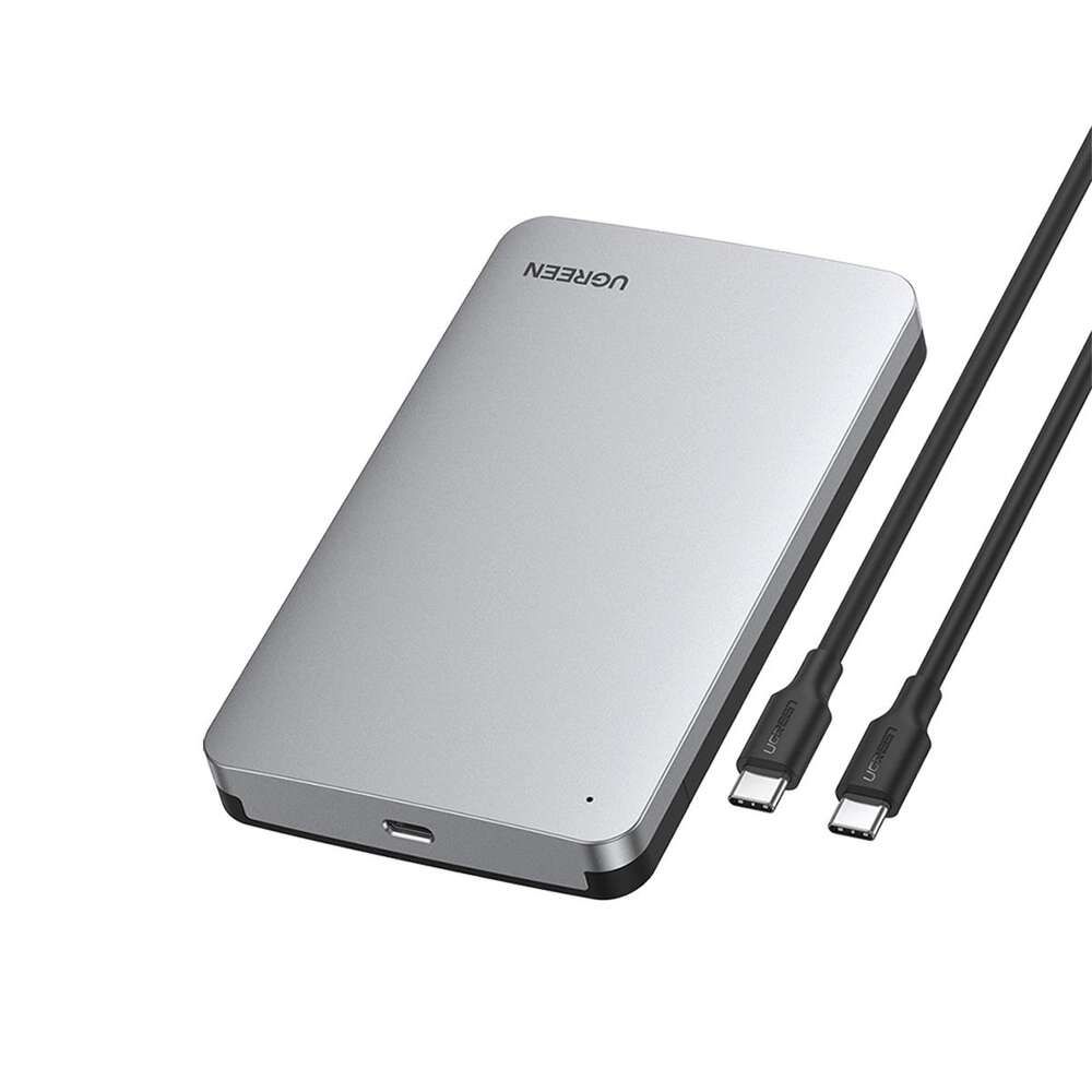 Ugreen USB C Hard Drive Enclosure 2.5 SATA Disk Caddy External HDD SSD Reader - Store 974 | ستور ٩٧٤