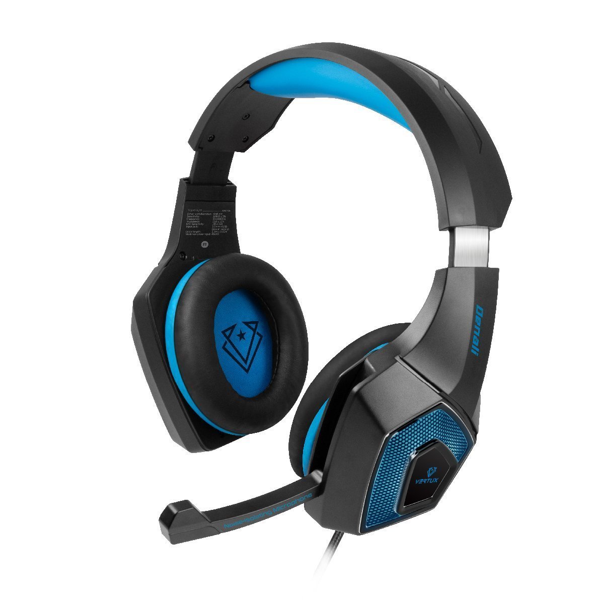 Vertux Denali High Fidelity Surround Sound Gaming Headset - Blue - Store 974 | ستور ٩٧٤