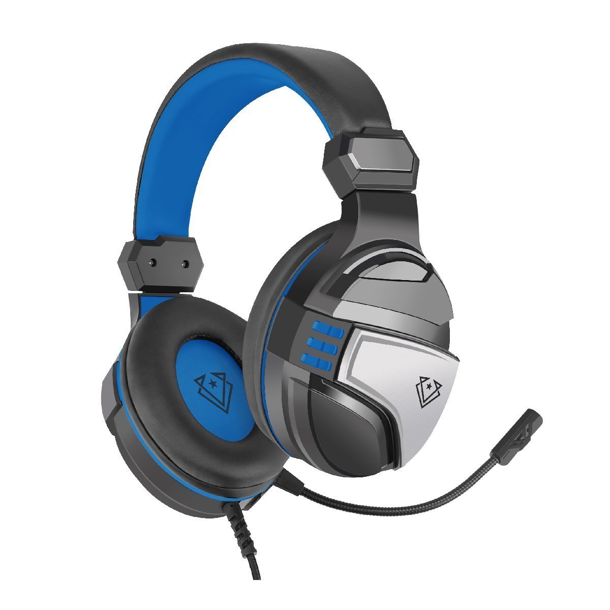 Vertux Malaga Amplified Stereo Wired Gaming Headset - Blue/Black - Store 974 | ستور ٩٧٤
