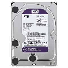 Western Digital Purple 2TB SATA Internal Surveillance Hard Drive - مساحة تخزين