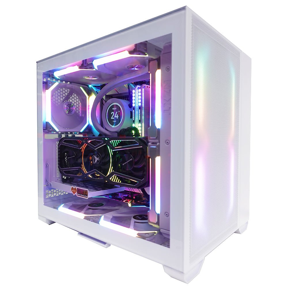 (Pre-Built) Gaming PC intel i7-12700K w/ Gainward RTX 3080 Phoenix & Lian Li O11 Air Mini - White - Store 974 | ستور ٩٧٤