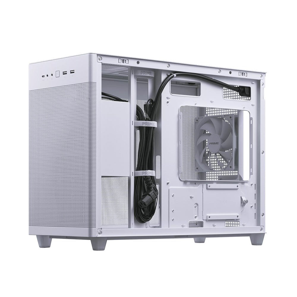 Asus Prime AP201 Micro ATX Case - White - صندوق - Store 974 | ستور ٩٧٤