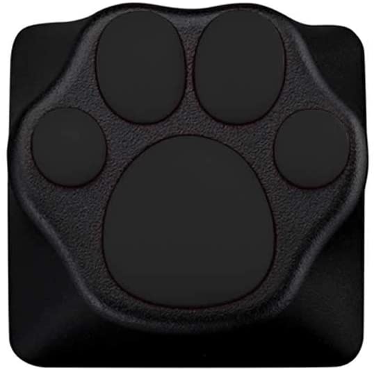 ZOMO PLUS Kitty Paw ABS/Silicone Keycap (Black+Grey） - أكسسوار لوحة مفاتيح
