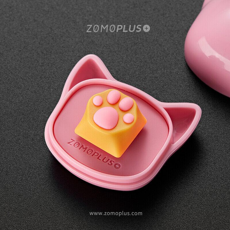 ZOMO PLUS Kitty Paw ABS/Silicone Keycap (Orange+Pink） - Store 974 | ستور ٩٧٤