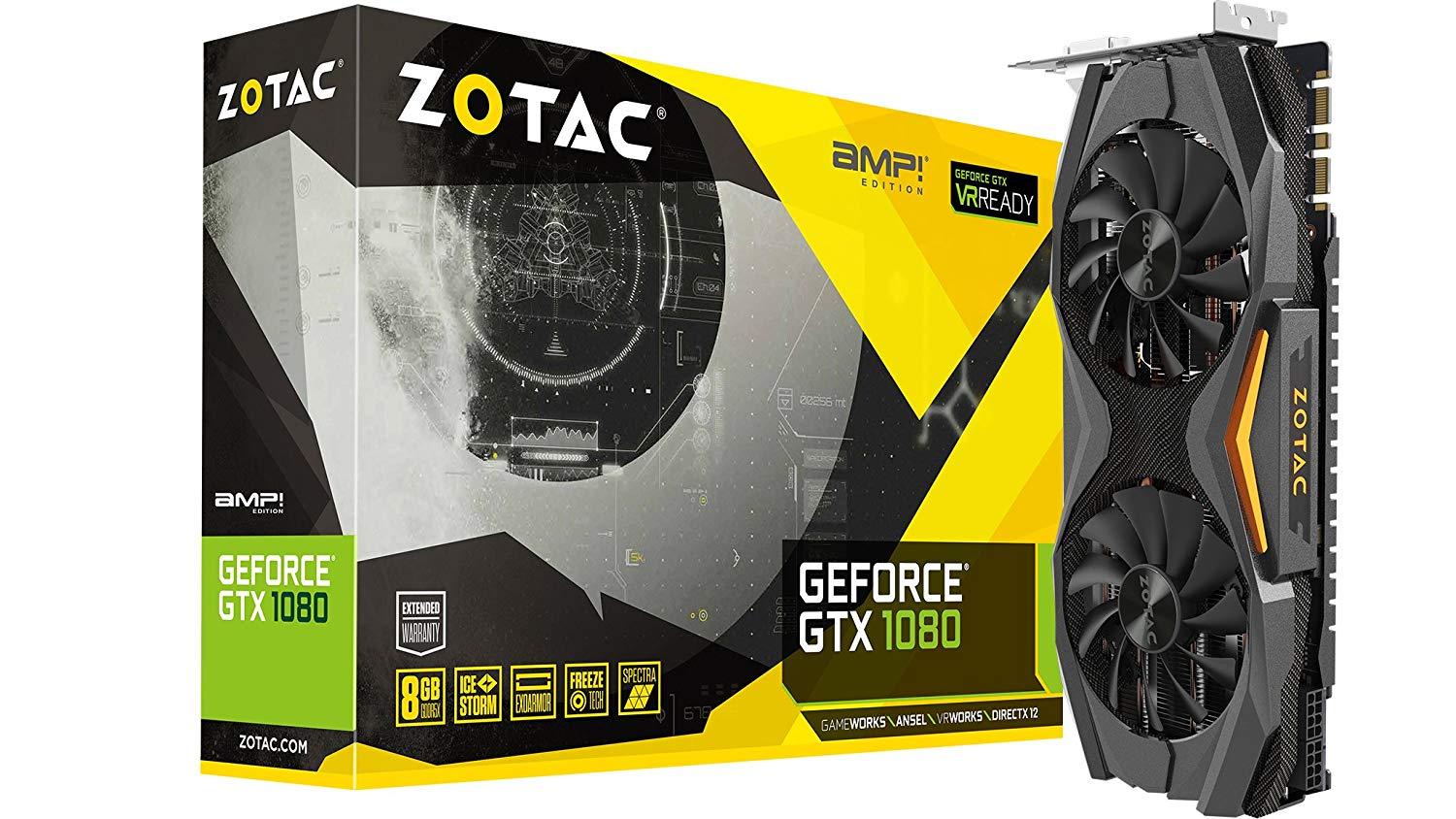 Zotac Gaming GeForce GTX 1080 AMP Edition 8GB GDDR5 PCI-E Gen 3x4 - Graphics Card - Store 974 | ستور ٩٧٤