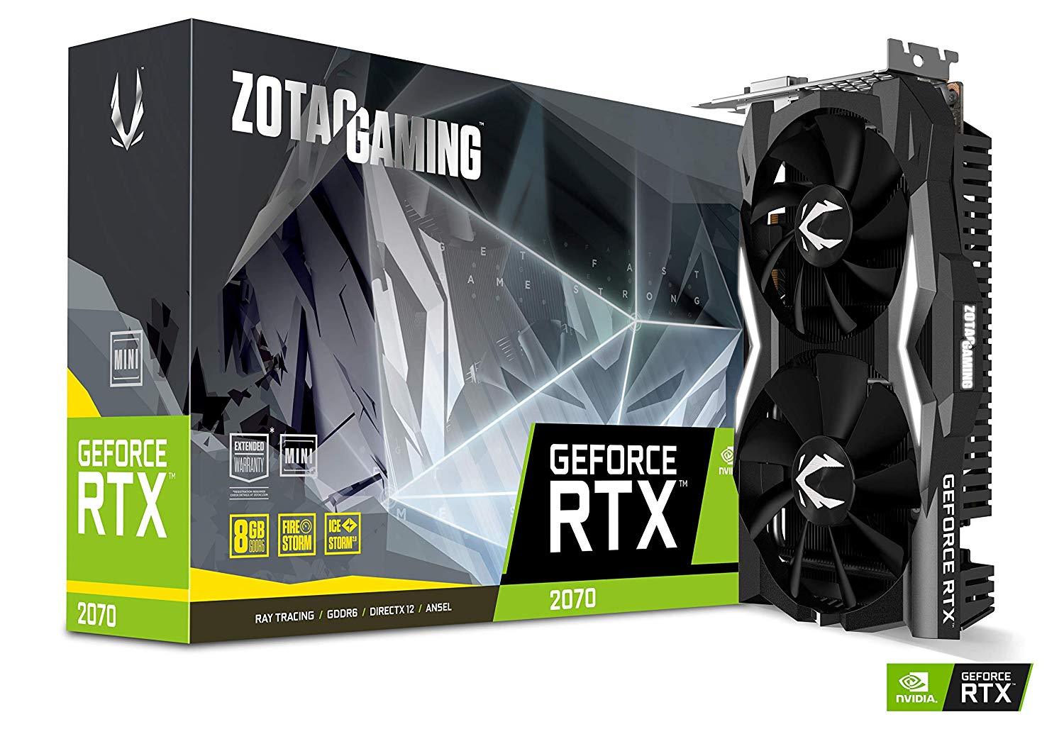 Zotac Gaming GeForce RTX 2070 Mini 8GB GDDR6 256 Bit 2.0 Graphics Card - Store 974 | ستور ٩٧٤