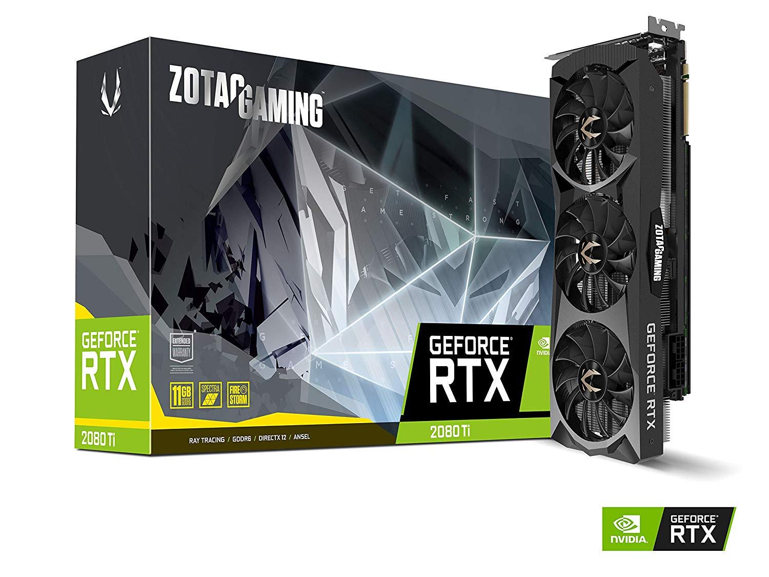 Zotac Gaming GeForce RTX 2080 Ti Triple Fan 11GB GDDR6 PCI-E Gen 4x4 - Graphics Card - Store 974 | ستور ٩٧٤