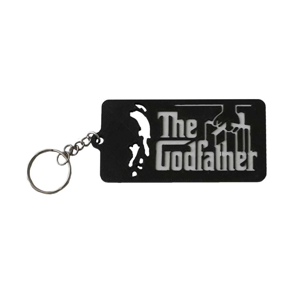 3D Station 3D Printed The Godfather Keychain - Black & White - مجسم ثلاثي الأبعاد 3D Station 3D Printed The Godfather Keychain - Black & White - مجسم ثلاثي الأبعاد